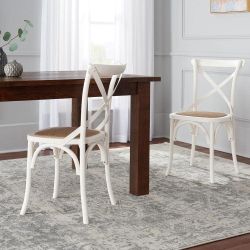 Ivory wood dining chairs best sale