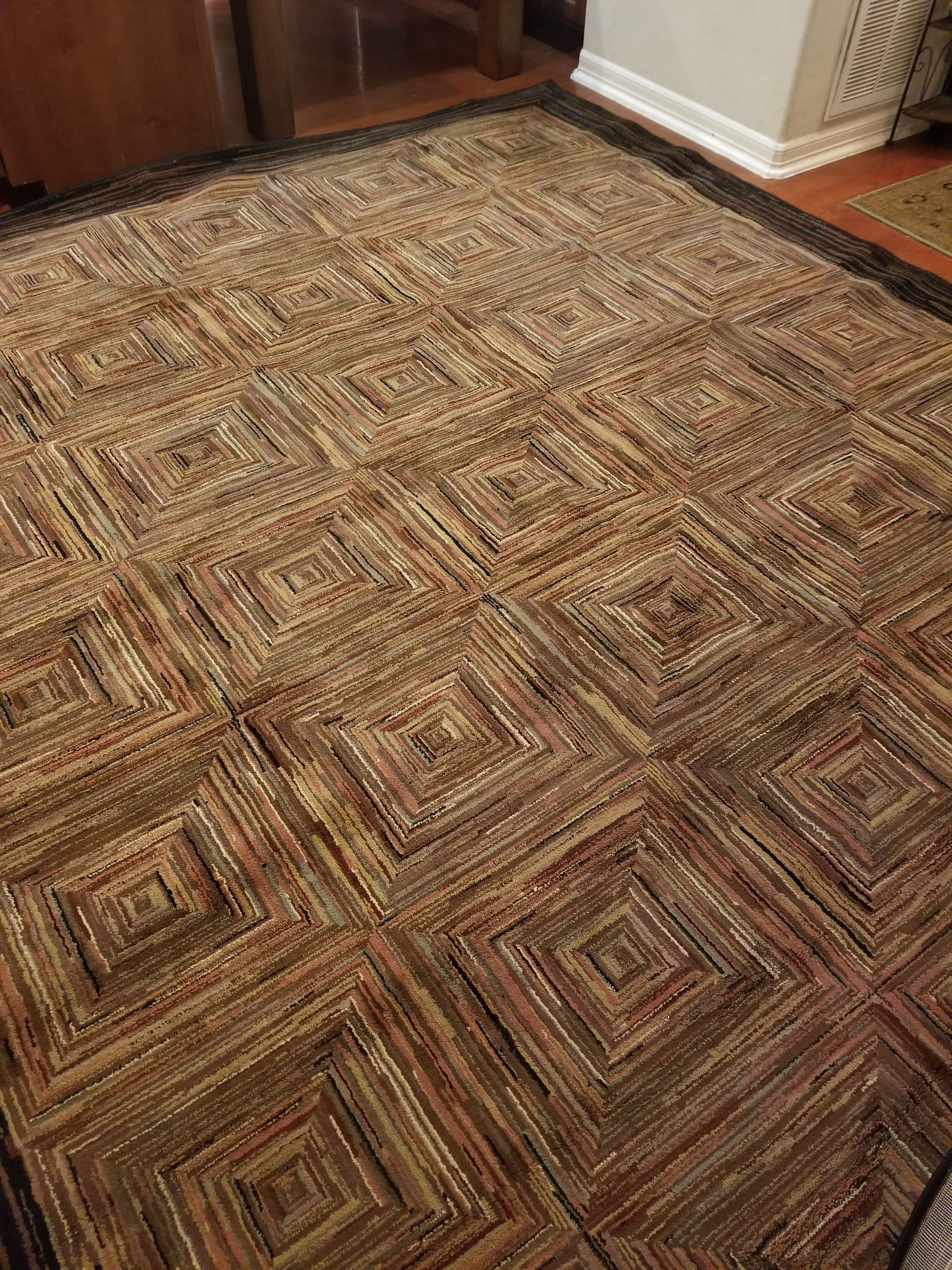 Huge Shaw Living Rug Rustic Blocks Rug 13x10 feet