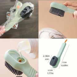 New Shoe Cleaner Brush w/ Liquid Dispenser-$5 EA