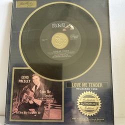 Elvis RIAA Certified Platinum Record Plaque "Love Me Tender" #4 of 90