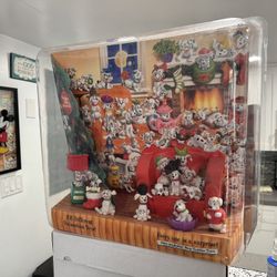 Vintage 101 Dalmatians Mcdonalds Happy Meal toy display 