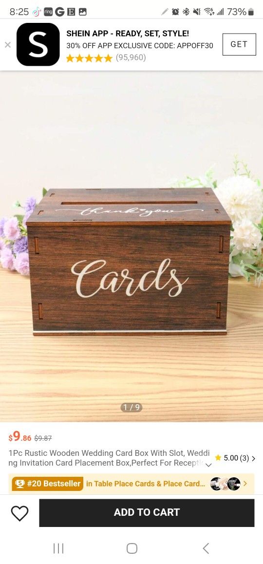 New UNUSED gift Card Box