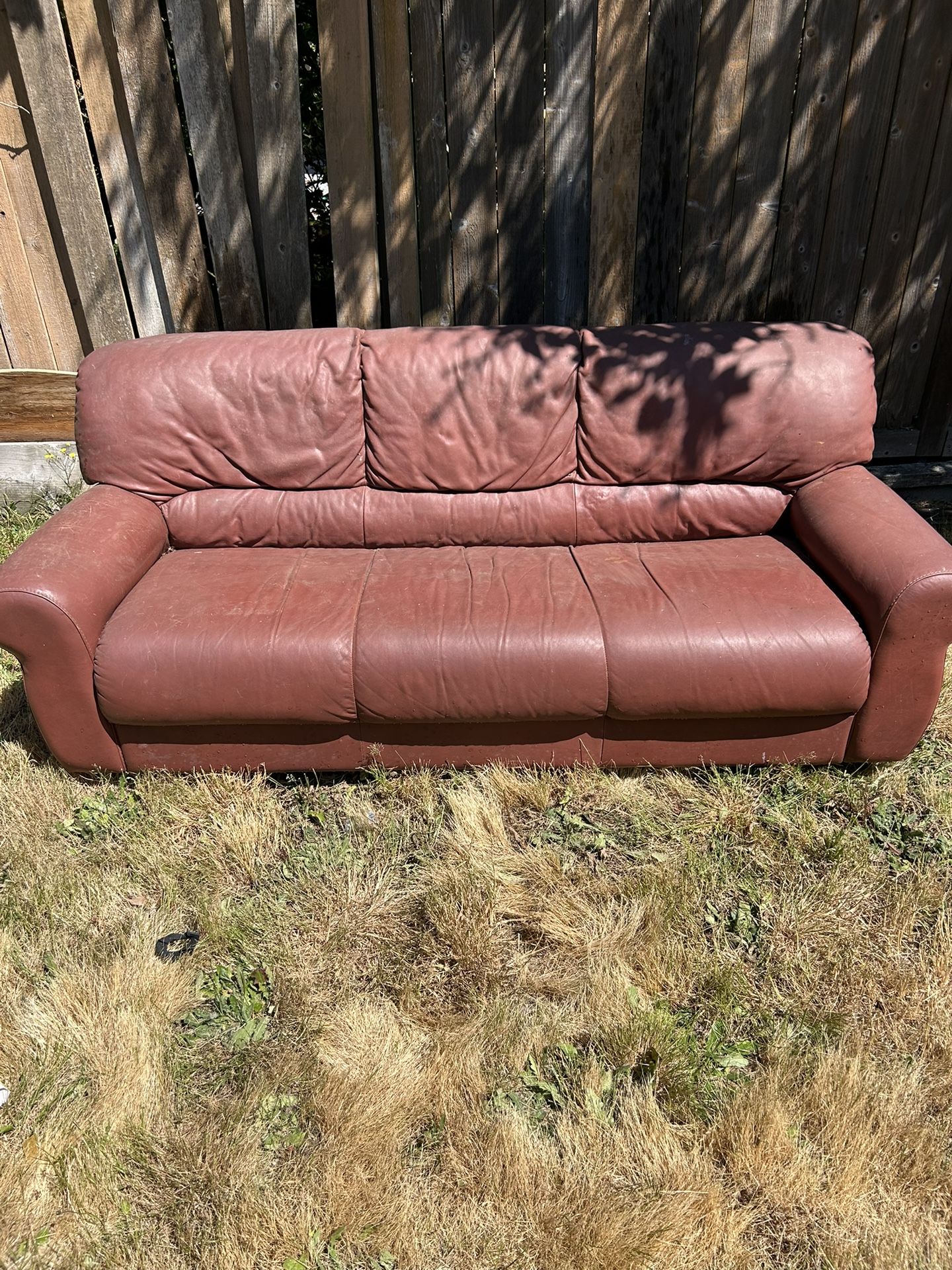 Red Leather Couch
