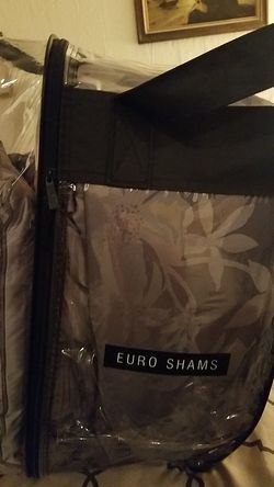 Euro shams bed in bag-king size