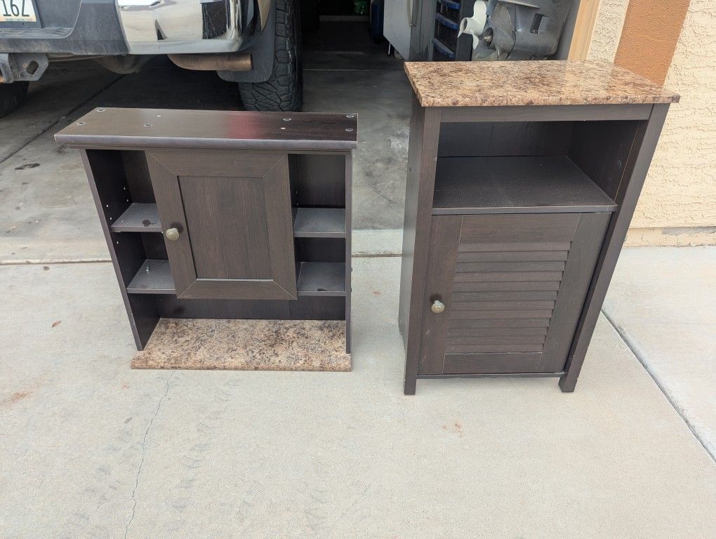 Cabinet/Shelf And Nightstand/Cabinet