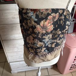 Floral Print Mini Shirt with Tags
