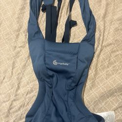 Ergobaby Embrace Soft Air Mesh Newborn Carrier in a blue color,