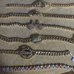14k Gold Plated Bracelets ( Not Real gold) 