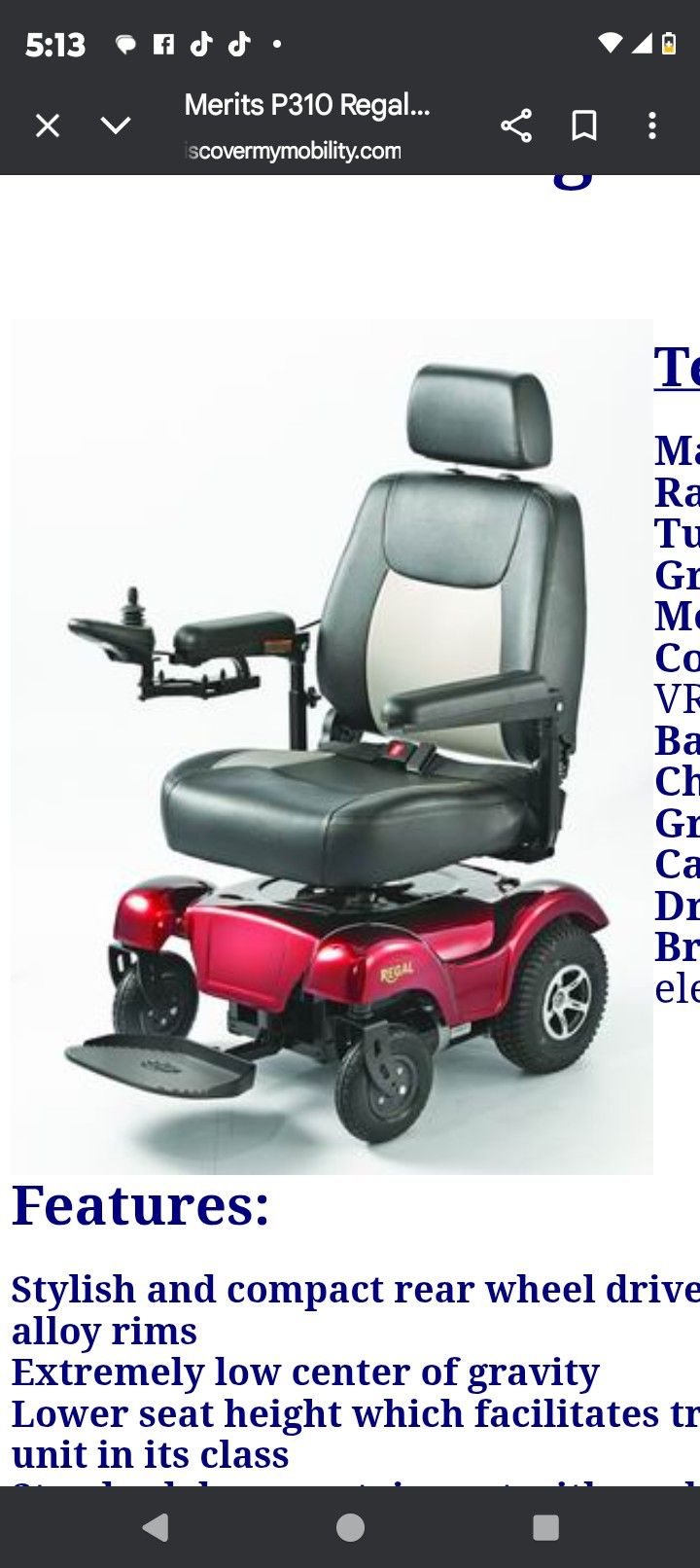 Power Wheel Chair Parts All Working $50