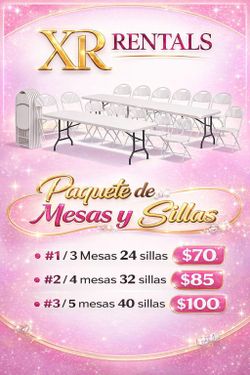 🎈🎊🎉Party 🎈 Tables & Chairs 🎈🎊🎉🎈. R🎈 E 🎉 N 🎊 T 🎁