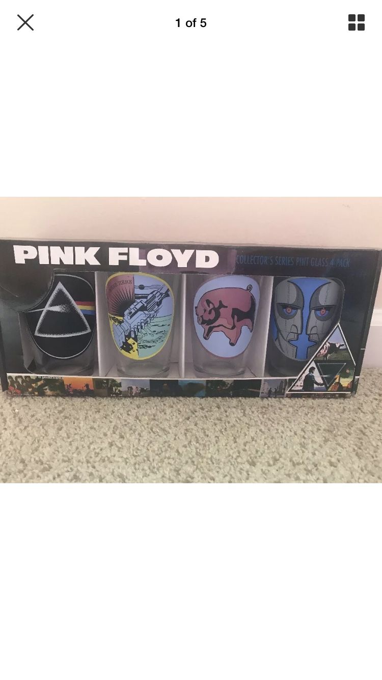 Pink Floyd — 4 pint glass Tour Collectible
