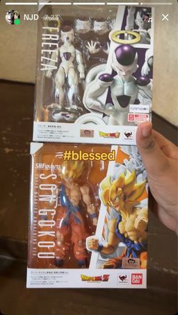 Sh figuarts frieza and super saiyan Goku