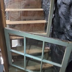 Architectural Salvage - Wood-Framed 6 Pane & Single Pane Window