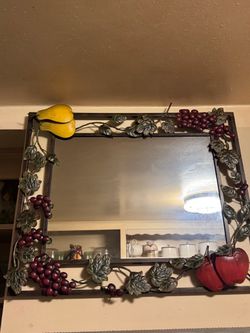 Home Interiors vintage fruit theme Sonoma villa wall mirror