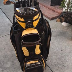 Datrek bag 30$ with all the clubs 60$ ben hogan