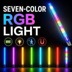 [NEW] 19.75" RGB Motion Sensor Light - USB Rechargeable