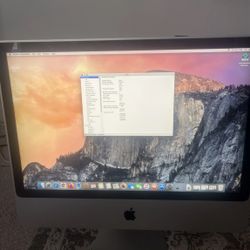  iMac Early 2009 A1224Core 2 Duo 3.06Ghz 4GB RAM 320GB SATA comes with powercord