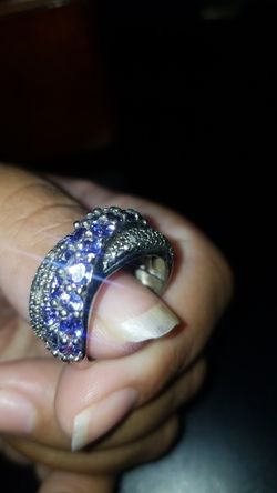 Beautiful blue and white crystal