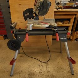 Craftsman 10 Inch Miter Saw With Laser Guide And Stand With Extension