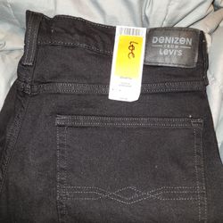 New Black Denizen From Levi's Jeans Sz 36x32