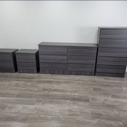 NEW DRESSER, CHEST AND 2 NIGHTSTANDS - NUEVA CÓMODA, GAVETERO Y 2 MESITAS DE NOCHE 