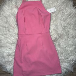 Pink Halter Dress