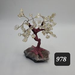 Amethyst Tree Of Life With Semi Precious Stones 