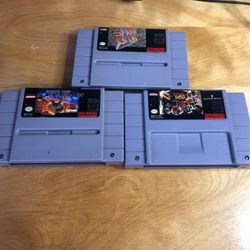 Super Nintendo SNES - Sim City, Populous & Boxing Legends O The Ring