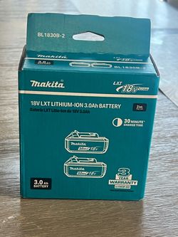 Makita 3.0 AH (2) Pack Battery’s 🔋🔋Brand New.!