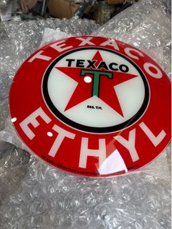 Vintage-Style Texaco Ethyl Gas Pump Globe