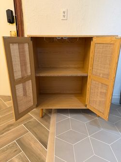 Coffee bar shelf and storage