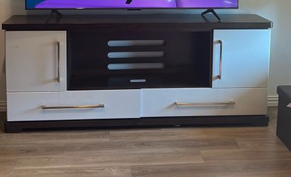 TV Stand Media Console with Storage 80 inch tall