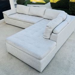 Scandinavian Designs (plummers Furniture) Sectional Grey Couch - Free Delivery 