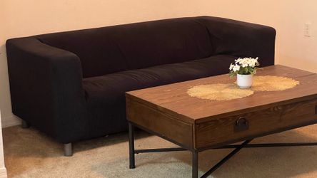 IKEA KLIPPAN Loveseat + FREE Coffee Table – Clean Condition