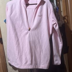 Pink Antigua Dodgers Pullover