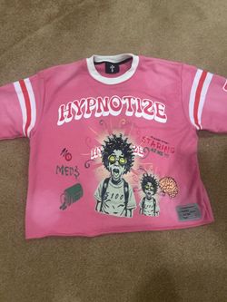 Hypnotize Graphic Pink Jersey T-Shirt