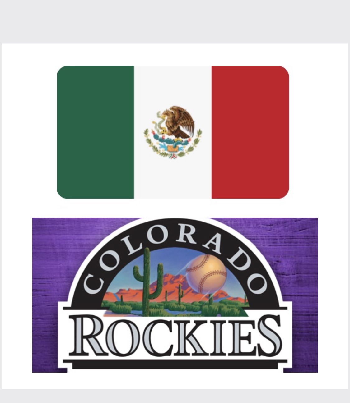 Mexico WBC @ Colorado Rockies Spring Training Tickets Thurs. March 9