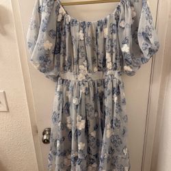 Adobe lane blue dress