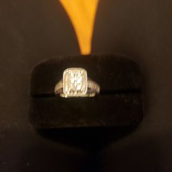 1 carat diamonds oversterling silver ring 