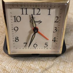 Vintage Equity Travel Alarm Clock 