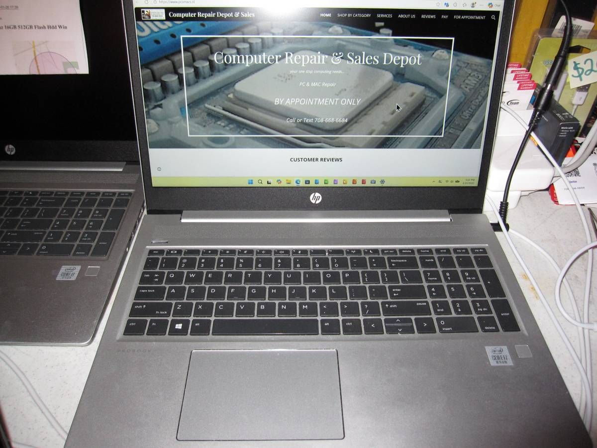 HP Probook 450 G7 Intel i7 10th Gen 1.8Ghz 16GB 256GB Flash Hdd Win 11 - $475 (Schererville)
