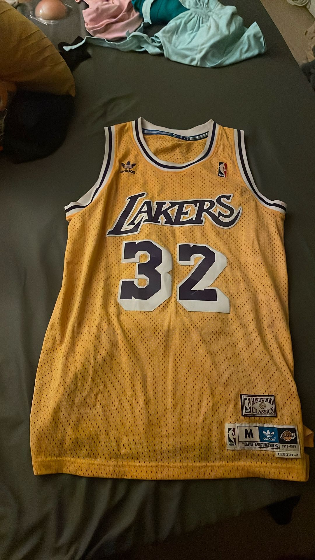 Magic Johnson Authentic Lakers Jersey 