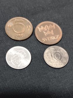 Vintage Norwegian Coins 30 Ore Sverige