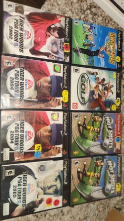 PS2 Golf Games Lot of 8