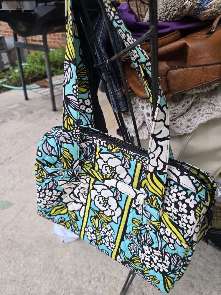 Vera Bradly Nwot Caroline In Island Bloom Shoulder Bag