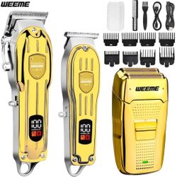 Golden Hair Clipper & Trimmer Set