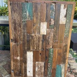 2 Decorative Panels - Indonesian Hardwood