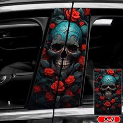 Halloween horror vinyl sticker wrap pillars for car 2x $130
