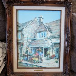 Marty Bell Framed Art Flower Shop