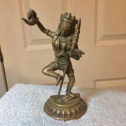 Dakini // Khandro - vintage bronze Tibet Buddhist statue